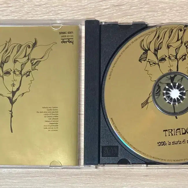 [BUNJANG] Triade - 1998: La Storia Di Sabazio CD / Triade - 1998 : La Storia Di Sabazio CD 판매