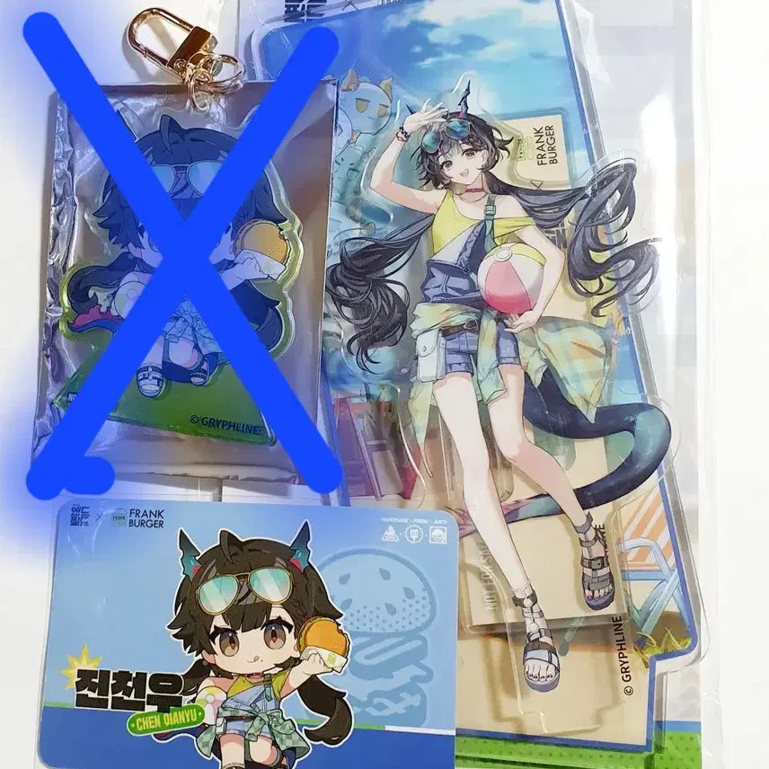 [BUNJANG] Arknights: Endfield Chen Qianyu Acrylic Stand &amp; Photocard Set / 명일방주 엔드필드 프랭크버거 진천우 아크릴 스탠드 포토카드 세트