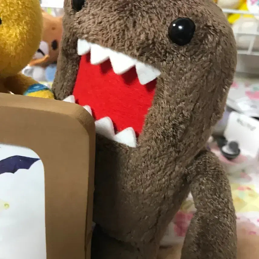 [BUNJANG] Domogoon Bear &amp; Rabbit Doll TV Frame Set / 도모군 곰돌이 토끼 인형 TV 액자 세트