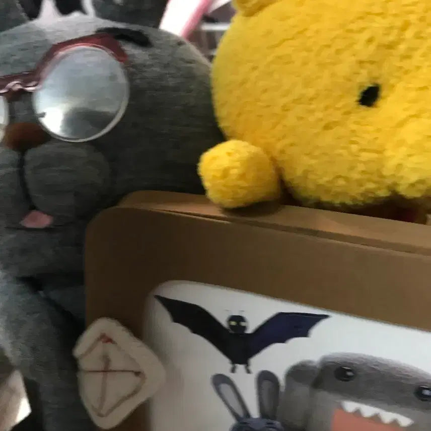 [BUNJANG] Domogoon Bear &amp; Rabbit Doll TV Frame Set / 도모군 곰돌이 토끼 인형 TV 액자 세트