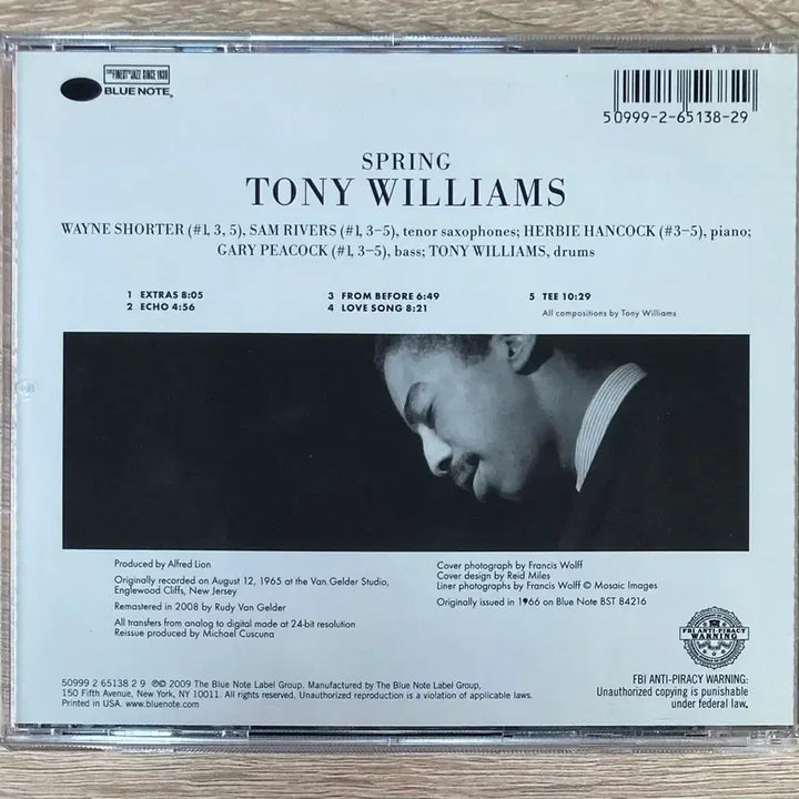 [BUNJANG] Tony Williams Spring CD / 토니 윌리엄스 (Tony Williams) - Spring CD 판매