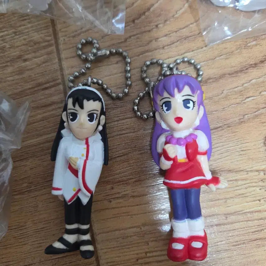 [BUNJANG] King of Fighters Keychain Figure Set (2 Types: Athena Asamiya, Chizuru Kagura) / 킹오브파이터 열쇠고리 피규어 2종 아테나 치즈루