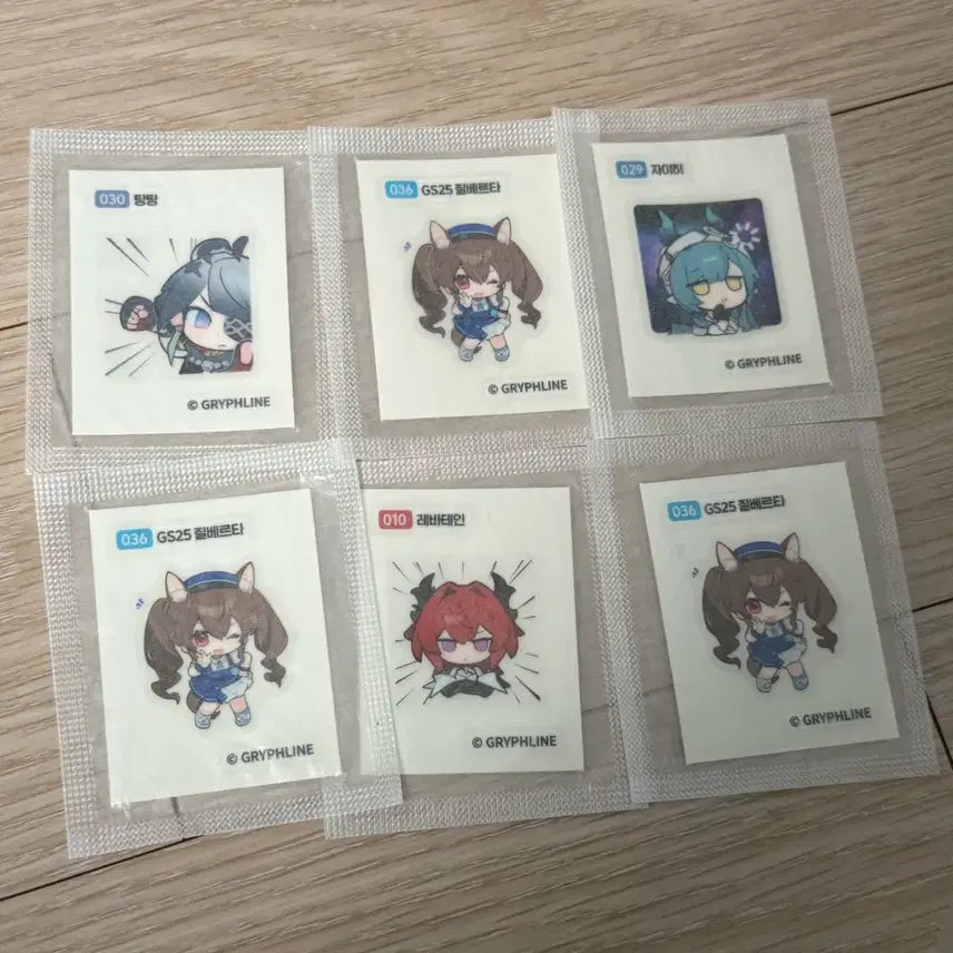 [BUNJANG] Enfield Ttibs (Sealed) - Gilbert, Lebatein, Tangtang, Jaihi / (미개봉)엔드필드 띠부씰 판매 / 질베르타, 레바테인, 탕탕, 자이히
