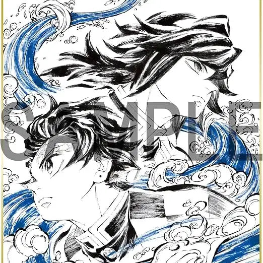 [BUNJANG] Demon Slayer Kimetsu no Yaiba Mugen Train Arc Blu-ray Exclusive Character Design Shikishi Tanjiro/Giyu (Amazon Japan Limited Edition) / [2026.7.29출시/아마존재팬한정판] 귀칼 캐릭터 디자인 색지 탄지로/기유 (귀멸의칼날 무한성편 블루레이 특전)