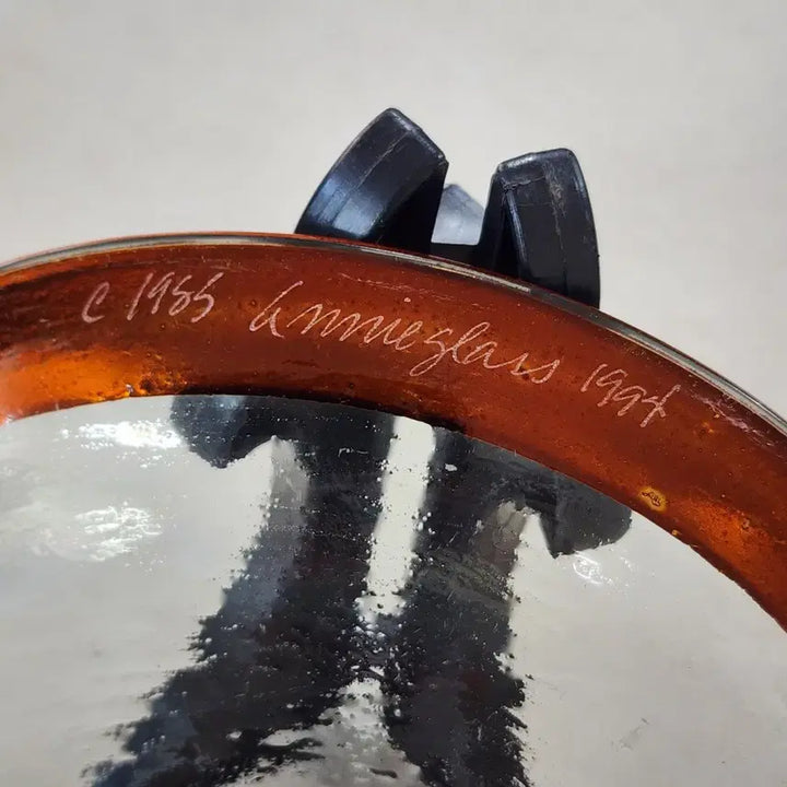 [BUNJANG] 1985/1994 Aniglass USA Glass Plate Diameter 21.4cm / USA 1985애니글라스1994 
