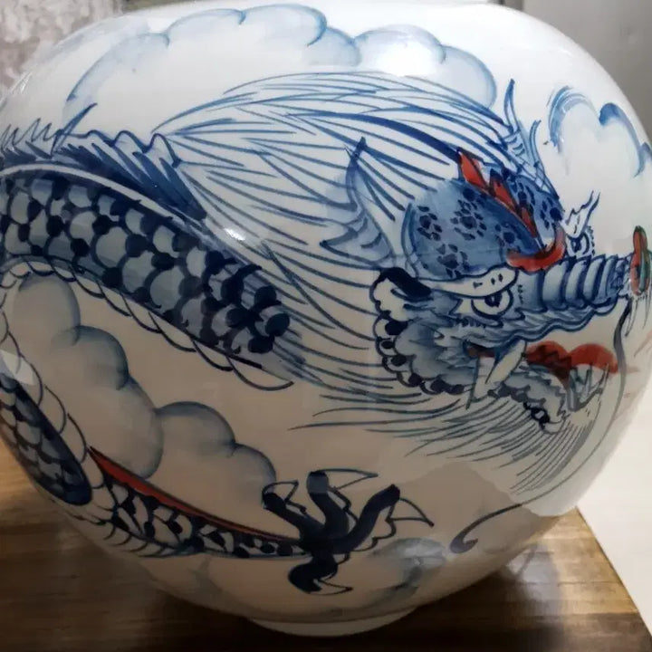 [BUNJANG] Master Potter Ahn Dong-oh Dragon Ceramic / 도예명장안동오선생용충호