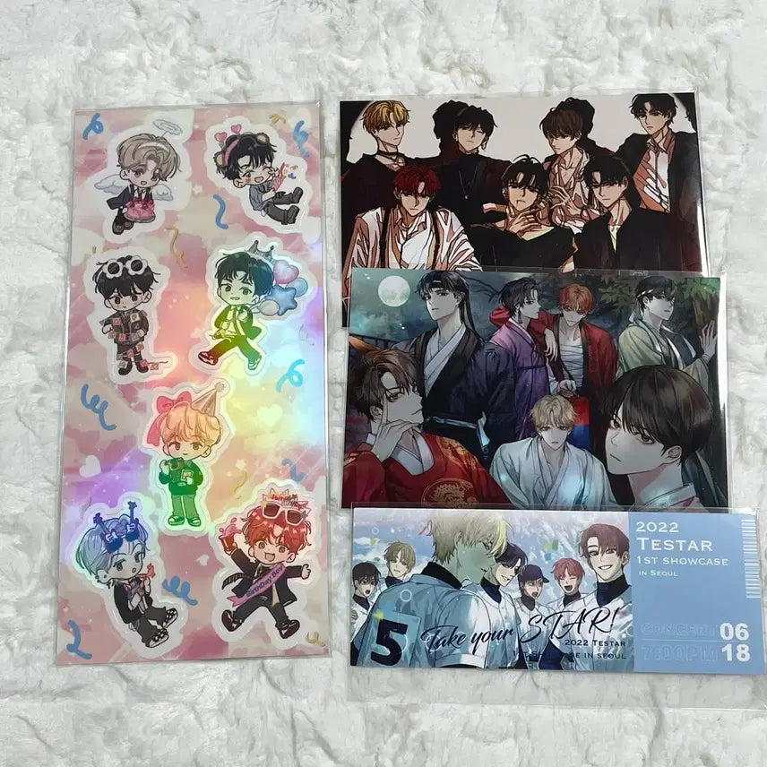 [BUNJANG] The Greatest Show (Demongjok) Sticker Postcard Bundle Set / 데못죽 스티커 엽서