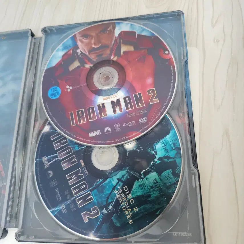 [BUNJANG] Iron Man 2 Steelbook DVD + Mini Figure Bundle Set / 아이언맨 2 스틸북 DVD + 미니 피규어