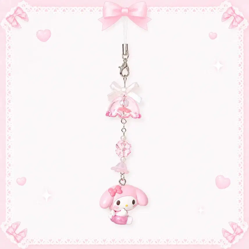 [BUNJANG] My Melody Angel Figurine Keychain / 마이멜로디 엔젤 풍경 키링 (정품 피규어)