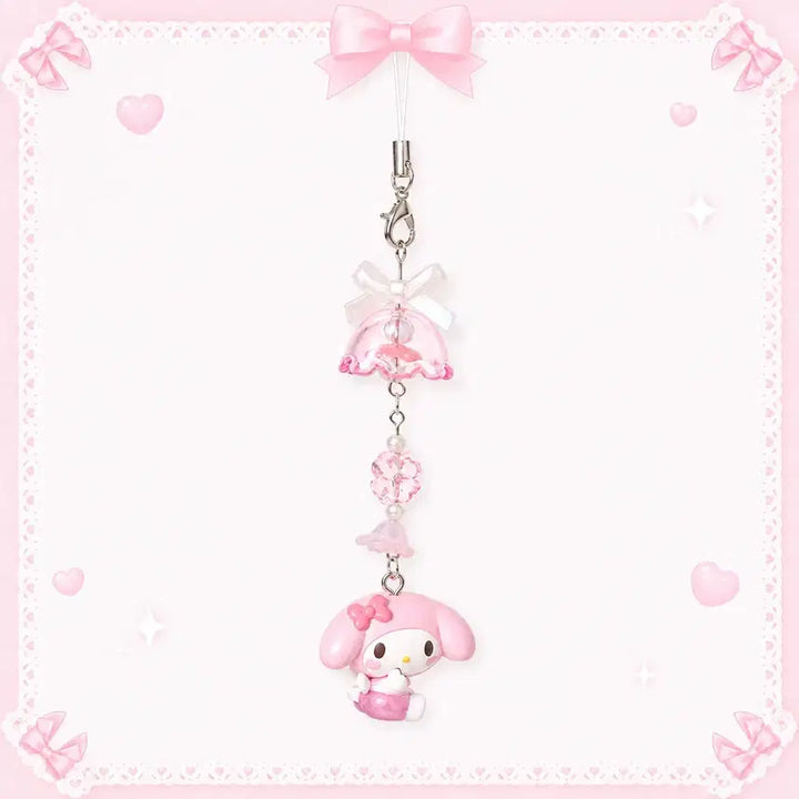 [BUNJANG] My Melody Angel Figurine Keychain / 마이멜로디 엔젤 풍경 키링 (정품 피규어)