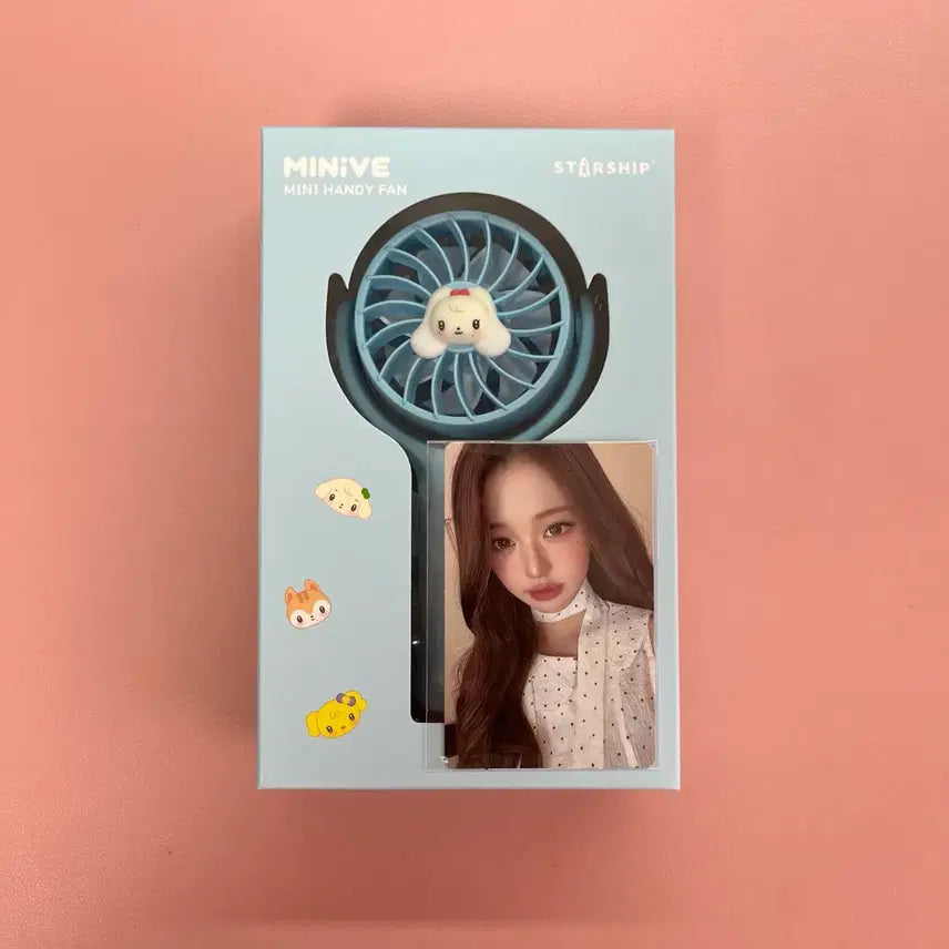 [BUNJANG] IVE MINIVE Popup Cherry Jang Won Young Handheld Fan Photocard Bundle Set / 일괄)아이브 미니브 팝업 체리 장원영 손선풍기 포카 세트