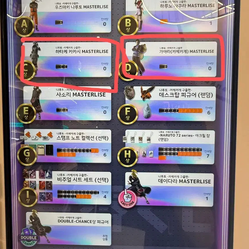 [BUNJANG] Naruto Kazekage C Prize D Prize Kakashi Gaara Bundle Set / 나루토 카제카게 쿠지 c상 d상 카카시 가아라 일괄