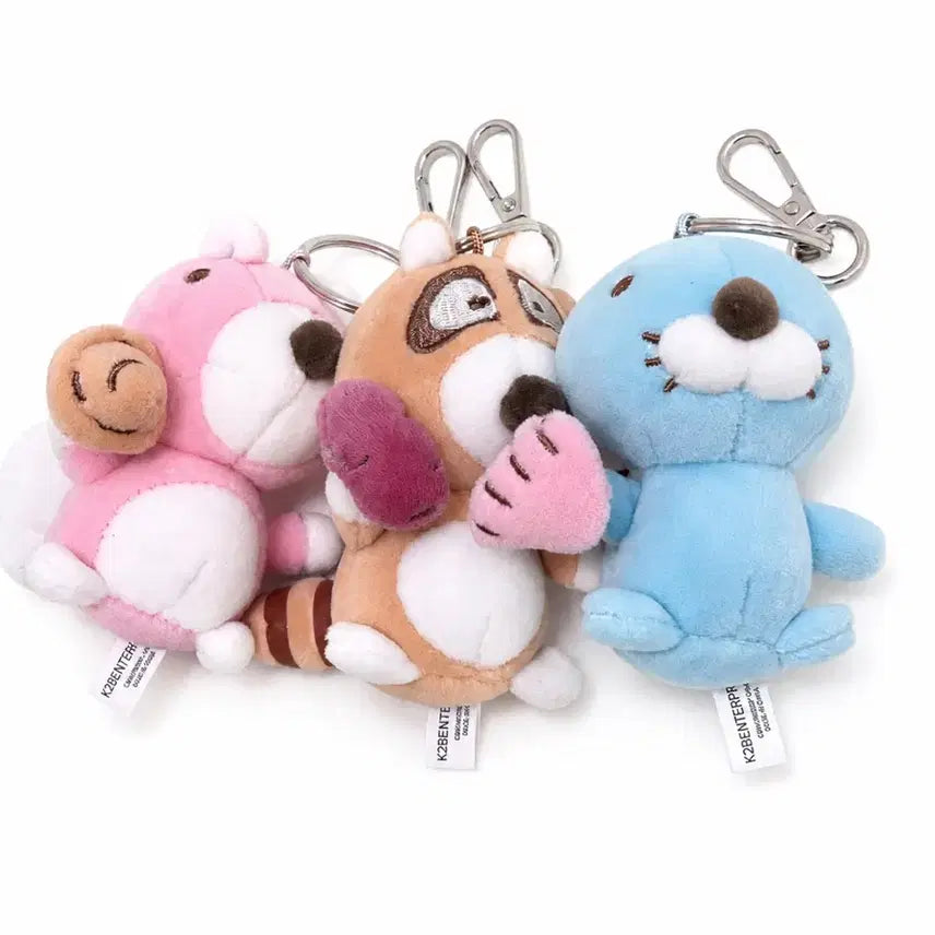 [BUNJANG] Bonobono Keyring Set of 3 / 보노보노 키링 3종 세트