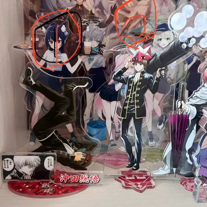[BUNJANG] Gintama Okita Sougo Acrylic Stand Bundle / 은혼 오키타 소고 이크릴 스탠드 일괄판매
