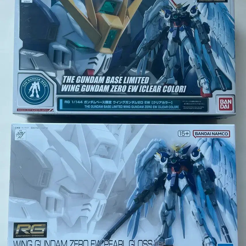 [BUNJANG] RG Wing Zero Pearl Gloss &amp; Color Clear Limited Edition / RG 윙제로 펄글로스 + RG 윙제로 컬러클리어