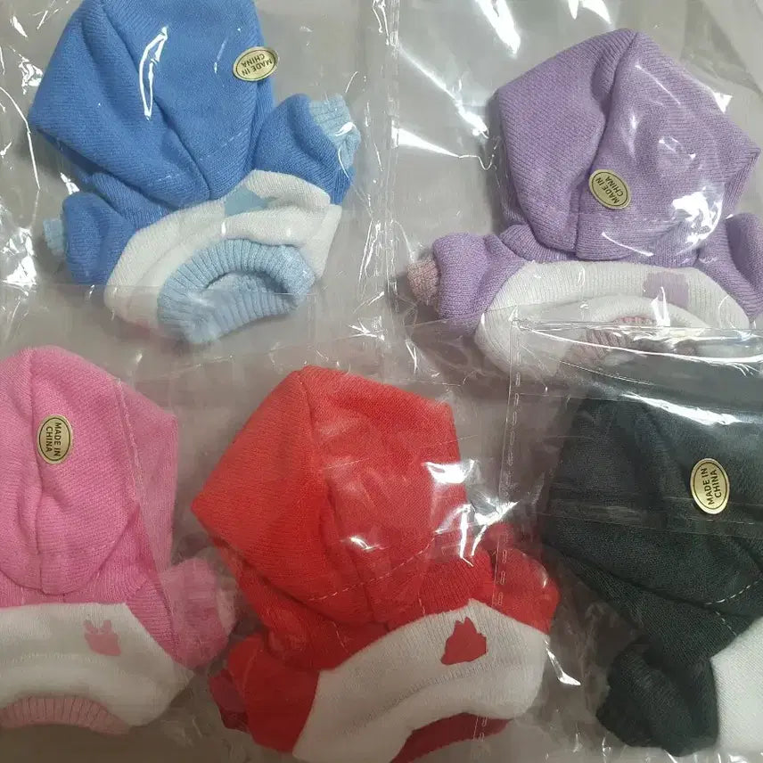 [BUNJANG] PLAVE Logo 10cm Hoodie Bundle Set / 플레이브 로고 10cm 후드티 5종 일괄 비공굿