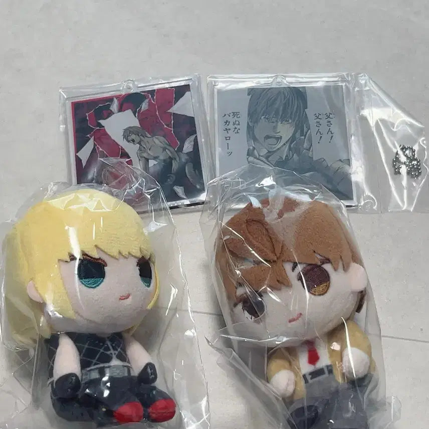 [BUNJANG] Death Note Owari Club Plush Mascot Set: L, Mello, Light Yagami / 일괄 처분가/데스노트 오스와리 클럽 누이구루미 마스코트 엘 멜로 라이토 아크릴 룩업 니토탄