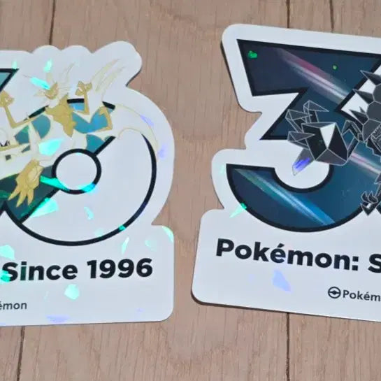 [BUNJANG] Pokemon 30th Anniversary Logo Sticker Necrozma Ultra Necrozma Bundle Set / 포켓몬스터 팝업스토어 30주년 로고 스티커 네크로즈마 울트라네크로즈마 일괄