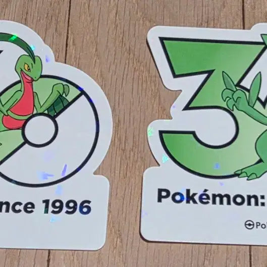 [BUNJANG] Pokemon 30th Anniversary Logo Sticker Bundle (Namudori &amp; Namuking) / 포켓몬스터 팝업스토어 30주년 로고 스티커 나무돌이 나무킹 일괄
