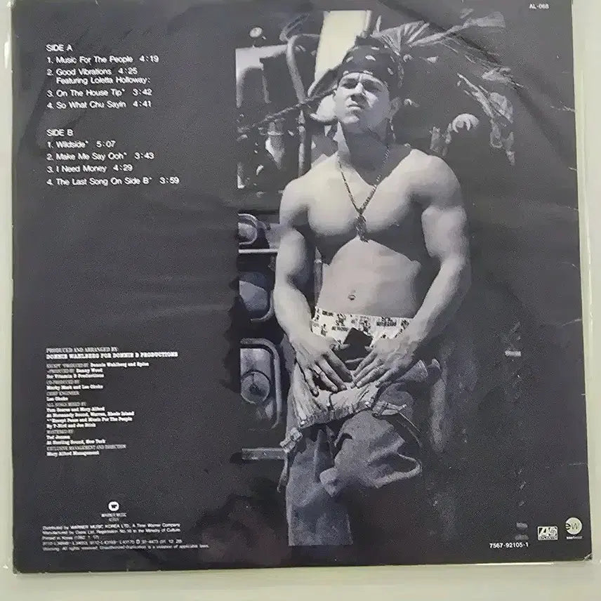 [BUNJANG] Marky Mark and the Funky Bunch LP with Lyric Book / MARKY MARK 마키마크 앤더 펑키번치 LP /  MN / 가사집 있음