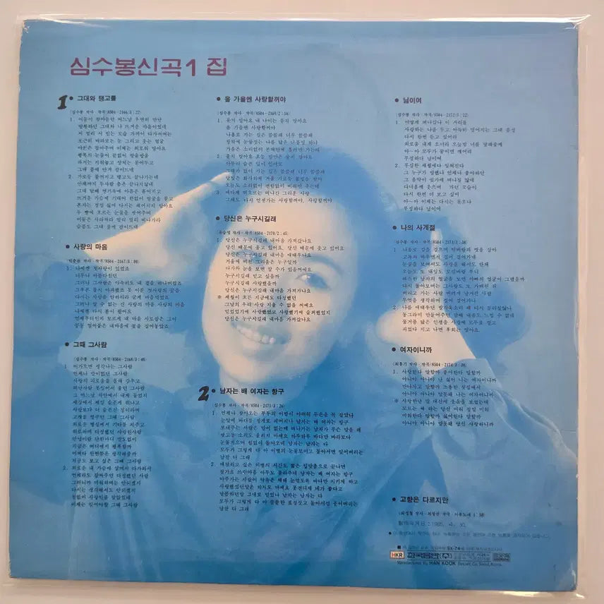 [BUNJANG] Shim Soo-bong New Song Vol. 1 LP / 심수봉 신곡 1집 LP/ NM