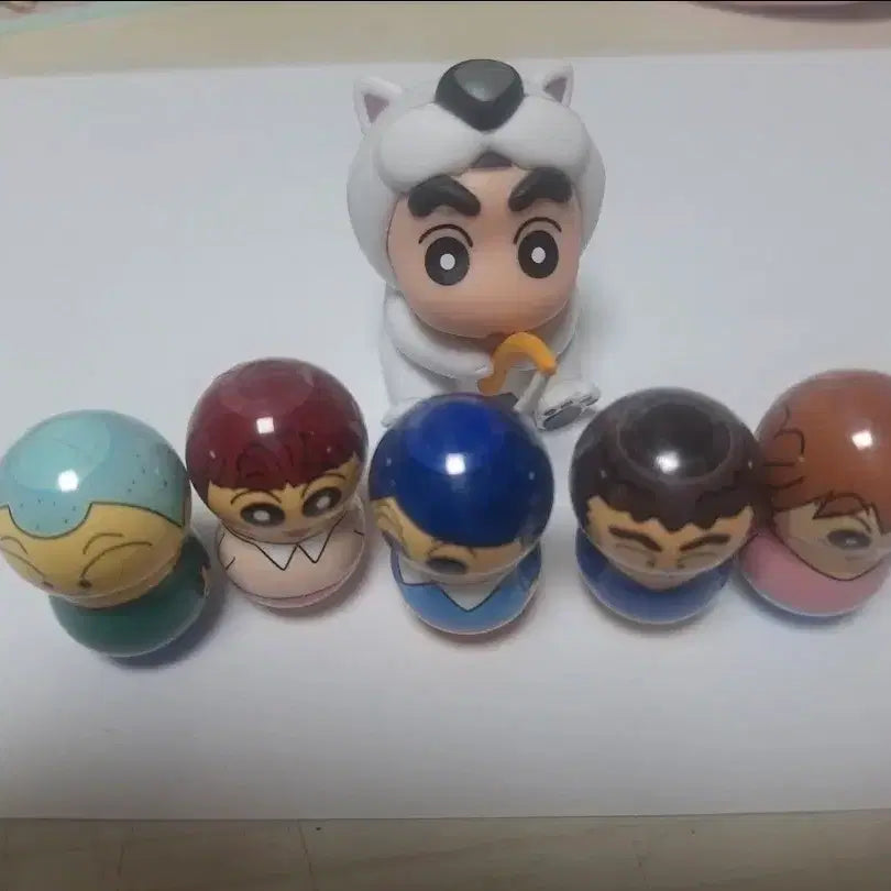 [BUNJANG] Crayon Shin-chan Ottogi Fishing Bear Shin-chan Figure Set / 짱구는 못말려 오뚜기, 낚시하는 백곰 짱구 피규어