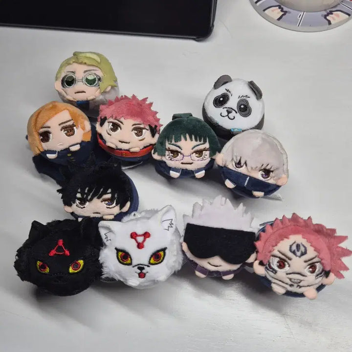 [BUNJANG] Jujutsu Kaisen Mamekororing Mascot Keyring Plush Full Set + Special Sukuna / 주술회전 마메코로링 마스코트 인형 키링 누이 풀셋 특전 스쿠나