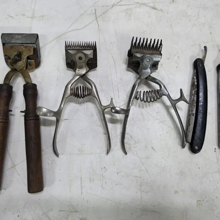 [BUNJANG] Vintage Manual Hair Clippers and Razor Set / 바리깡