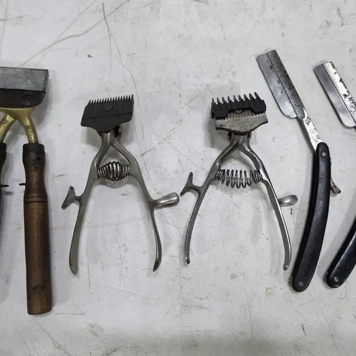 [BUNJANG] Vintage Manual Hair Clippers and Razor Set / 바리깡