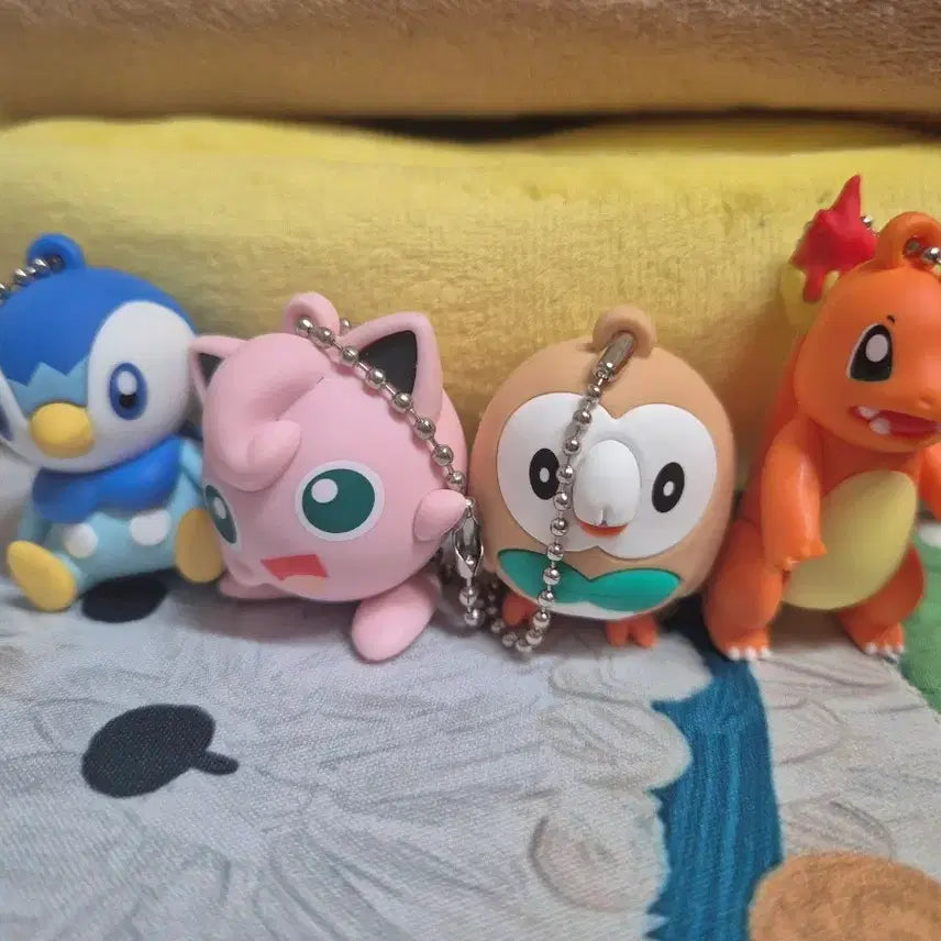 [BUNJANG] Ediya x Pokemon 4 Types of Keyrings / 이디야 콜라보 포켓몬스터 키링 4종