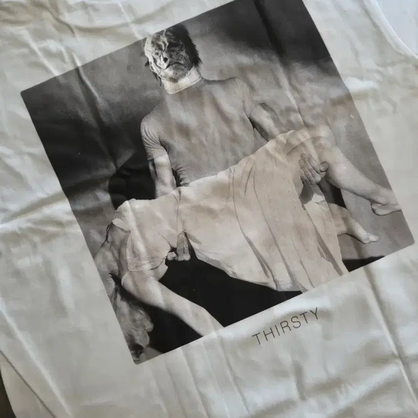 [BUNJANG] Jeonggoma THIRSTY T-Shirt Black L / 검정치마 THIRSTY 반팔 티셔츠 새상품