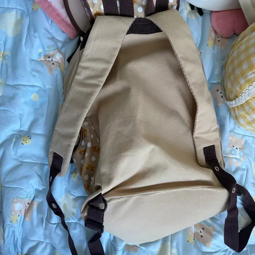 [BUNJANG] Spinns Rilakkuma Backpack Beige Brown / 스핀스 스핀즈 spinns 리락쿠마 베이지 브라운 백팩