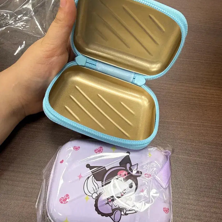 [BUNJANG] Sanrio Kuromi Pouch + Figure Set / 산리오 쿠로미 틴케이스 파우치 + 피규어 세트