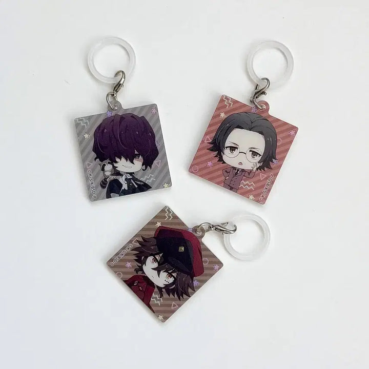 [BUNJANG] Bungo Stray Dogs Acrylic Figure Set / [일괄] 문호스트레이독스 아크릴 메지루시 포 안고 텟쵸
