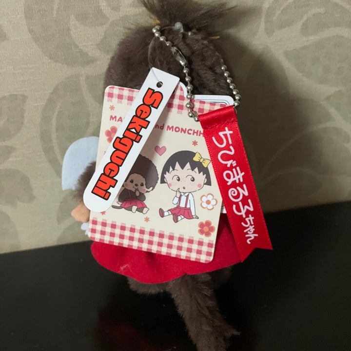 [BUNJANG] Monchhichi x Chibi Maruko-chan Collaboration Keychain / [정품] 몬치치 X 치비 마루코 짱