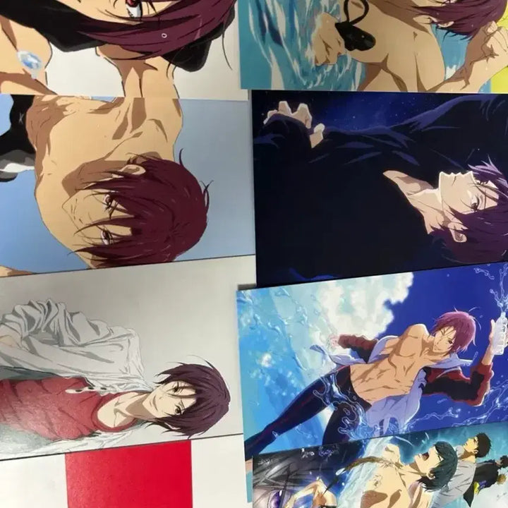 [BUNJANG] Free! The Final Stroke Part 1 &amp; 2 Rin &amp; Ikuya 6th Week Theater Postcard Card Bundle Set / 일괄) 프리free!전편 6주차 특전 린 이쿠야 엽서 카드 극장판