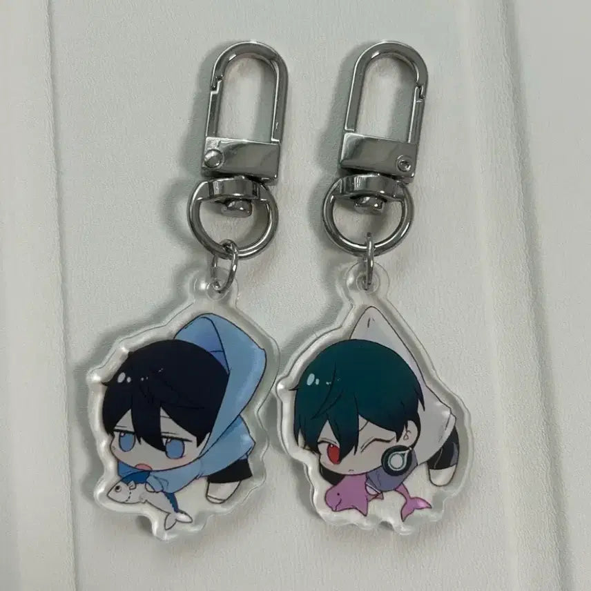 [BUNJANG] Free! Nanase Haruka &amp; Kirishima Ikuya Acrylic Keyring / 프리free! 나나세하루카 키리시마이쿠야 아크릴키링