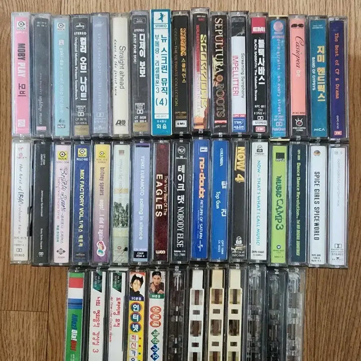 [BUNJANG] Cassette Tapes Bundle Set (46 pcs) / 카세트테이프 46개 일괄 판매.