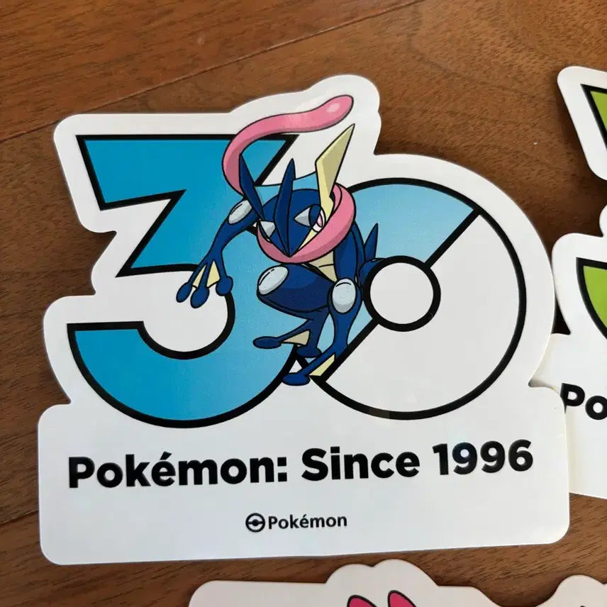 [BUNJANG] Pokemon 30th Anniversary Sticker Set (Greninja + 4 Random) / 포켓몬 30주년 스티커 개굴닌자 +랜덤4장