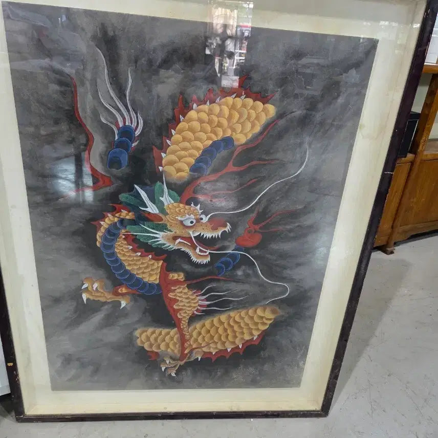 [BUNJANG] Ascending Yellow Dragon Painting / 승천하는  황룡 그림