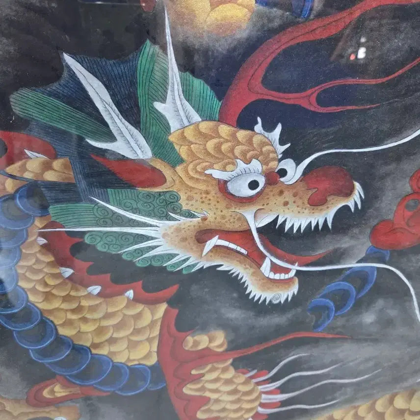 [BUNJANG] Ascending Yellow Dragon Painting / 승천하는  황룡 그림
