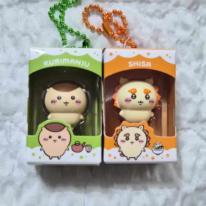 [BUNJANG] Chiikawa Kurimanju &amp; Shisa Chocobox Rice Ball Figure / [치이카와] 쿠리만쥬, 시사 초코박스 쌀알 피규어