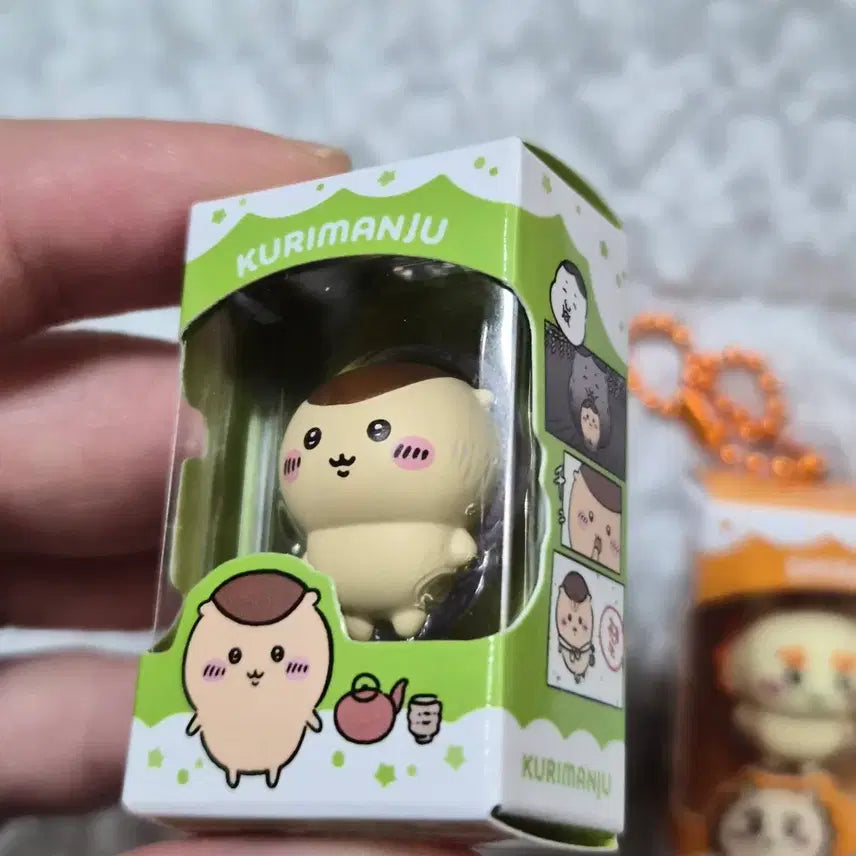 [BUNJANG] Chiikawa Kurimanju &amp; Shisa Chocobox Rice Ball Figure / [치이카와] 쿠리만쥬, 시사 초코박스 쌀알 피규어