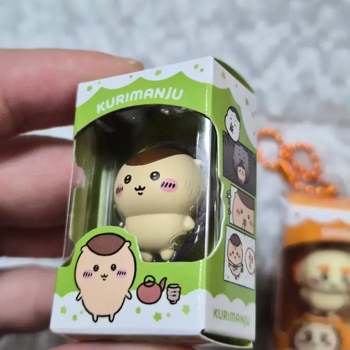 [BUNJANG] Chiikawa Kurimanju &amp; Shisa Chocobox Rice Ball Figure / [치이카와] 쿠리만쥬, 시사 초코박스 쌀알 피규어