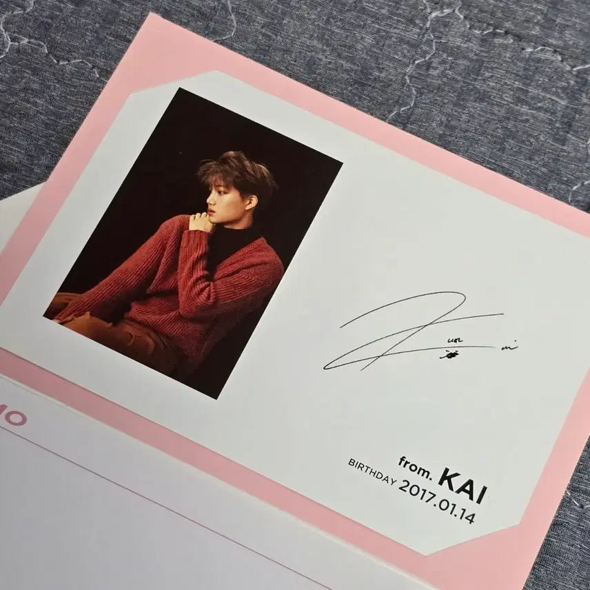 [BUNJANG] EXO Kai 2017 Birthday Photocard / 엑소 카이 2017 생일카드