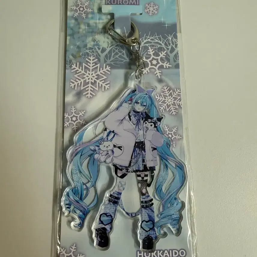 [BUNJANG] Hatsune Miku Yukimiku x Kuromi Collaboration Acrylic Keychain / 하츠네미쿠 유키미쿠 스노우미쿠 아크릴키링 (쿠로미 콜라보)