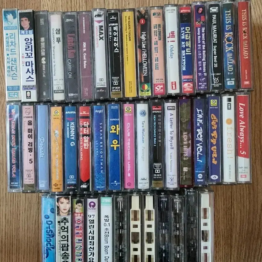 [BUNJANG] 46 Cassette Tapes Bundle Set / 카세트테이프 46개 일괄 판매.