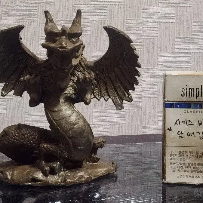 [BUNJANG] Bronze Dragon Sculpture - Compact Decorative Art / 아담한 용조각 동 브론즈작품