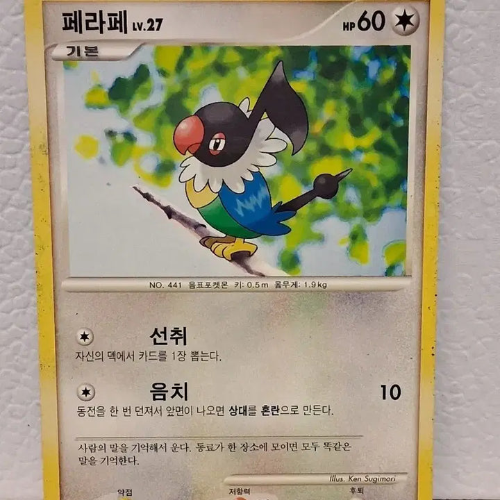 [BUNJANG] Pokemon Card 2010 DP Pelipper Single Card / 포켓몬카드 2010 DP 페라페 싱글카드