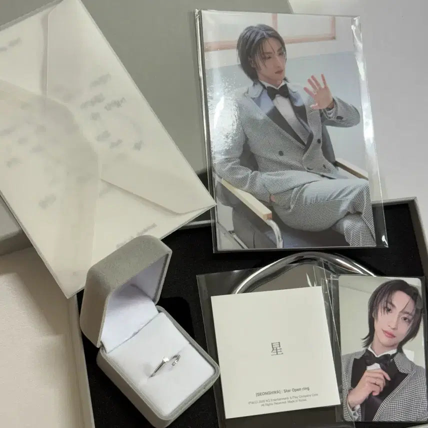 [BUNJANG] ATEEZ Seonghwa 2025 Birthday Kit Ring Set / 에이티즈 2025 성화 생일 md 엠디 seonghwa birthday kit 반지 ring 세트